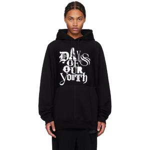 25 FW 타카히로미야시타 더솔로이스트 남성 블랙 오버사이즈 후드티 242970M202001