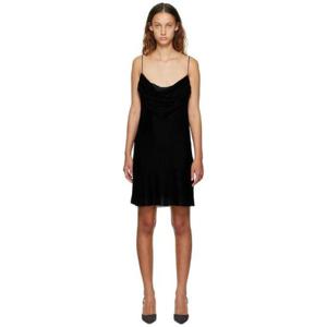 26 SS 디온리 여성 블랙 아키트레이브 코르셋 미니 드레스 222417F052007