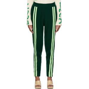 25 FW 스텔라 매카트니 여성 그린 Tom Tosseyn 로고 라운지 팬츠 221471F086002