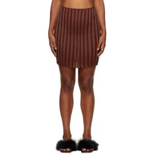 25 FW a roege hove 여성 버건디 카트린 미니 스커트 222596F090003