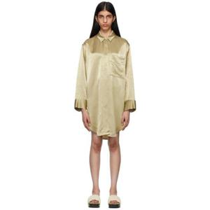 25 FW 바이 말렌 비르거 여성 베이지 올리세 미니 드레스 222295F109001