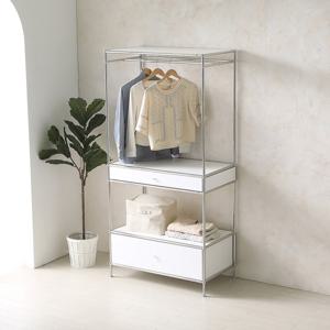 이노센트 스틸라 미드센츄리 드레스룸 시스템 옷장 900 2단 서랍형 행거 i104890