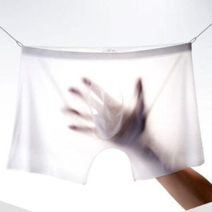 남성용 무봉제 심리스 투명 냉감 쿨 팬티 드로즈