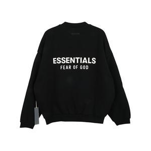 24FW 피어오브갓 에센셜 로고 플리스  맨투 192HO246260F BLACK