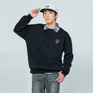 [소이] 남자 겨울이월 베어에코기모맨투맨티(24W1403)