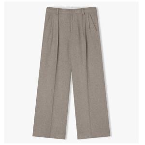 리버클래시 24FW 아이보리 와이드핏 투턱 캐시미어 블렌드 팬츠 LKW23494