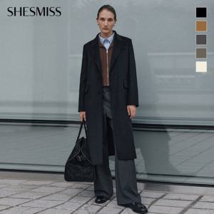 [쉬즈미스] 울 투버튼 핸드메이드 코트_SWHCTO42020