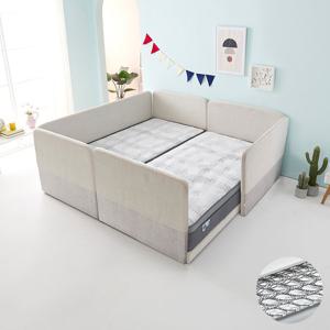 꽃잠 1000 둥지형 패밀리 가족침대 싱글+싱글+본넬매트