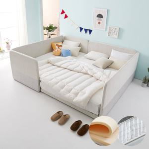 꽃잠 둥지형 패밀리 가족침대 싱글+퀸+CL라텍스20T매트