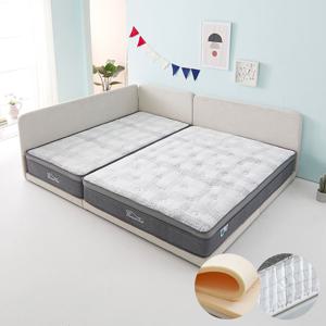 꽃잠 가드1형 패밀리 가족침대 싱글+퀸+CL라텍스20T매트