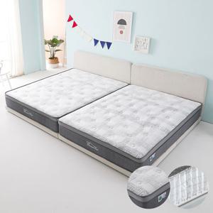 꽃잠 오픈형 패밀리 가족침대 퀸+퀸+패밀리 전용매트