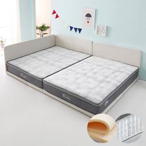 꽃잠 가드1형 패밀리 가족침대 퀸+퀸+CL라텍스20T매트