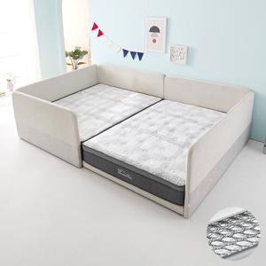 꽃잠 둥지형 패밀리 가족침대 퀸+퀸+본넬매트