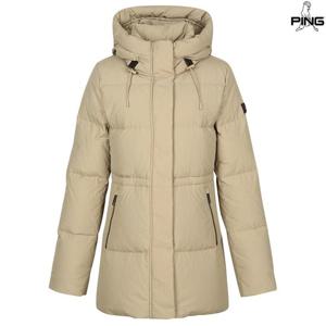 [핑골프][양말증정]여성 스트링 후드 덕다운 점퍼 121D4JP451_BG