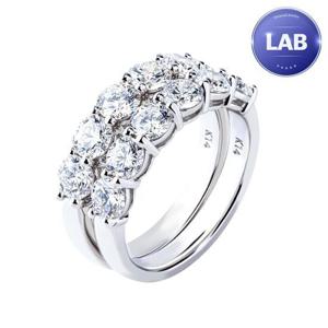 [한국금다이아몬드] 14K 랩 다이아몬드 쌍가락지 2부 랩다이아 쌍지반지