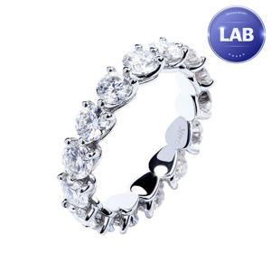 [한국금다이아몬드] 18K 랩 다이아몬드 반지 2부 랩다이아 가드링 3프롱