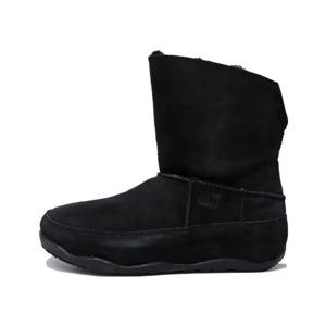 핏플랍 어그 부츠 시어링 쇼티 블랙 FI8-090