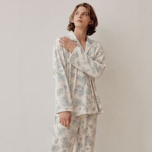 바풀 LL44077-11 남성잠옷 밍크 스판 파자마 투피스 잠옷 상하