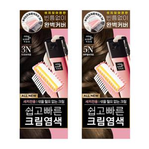 [미쟝센] 올 뉴 쉽고 빠른 크림 염색 80g 1개