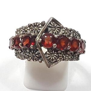 [블루케이] 실버925 엔틱가넷 원석반지241113-12