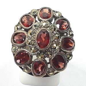 [블루케이] 실버925 엔틱가넷 원석반지241113-15