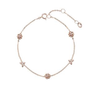 [티르리브] 14K 핑크골드 스텔라 미니멀 팔찌 TBTK4P00893M