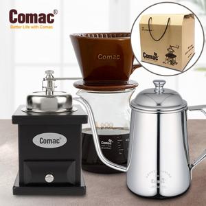 코맥 핸드밀 홈카페 풀세트 선물포장 (MC6/DN4/KS1)[핸드드립,핸드드립세트,드립커피세트,커피드리퍼,핸드드립커피,드리퍼,커피드립,커피드립세트,핸드드립커피용품]