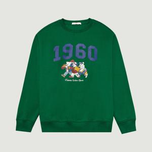 [행텐]공용 피즐리베어 오버핏 기모 맨투맨 그린307 10490031812