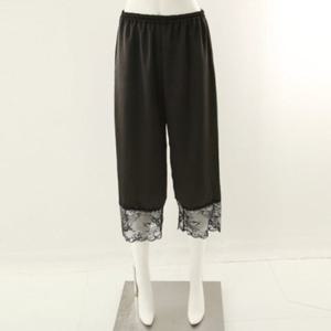 [와코루] 폴리사틴 튤모티프 심플라인 하프슬립 (WHS3050L-BK)