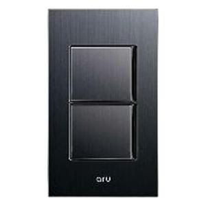 아루 블랙헤어라인 전기 전등 1로 2구 스위치 신축