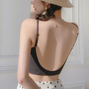 뒷트임 크롭끈나시 뒤태반전 슬리브리스 민소매