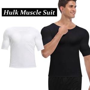 근육맨 티 역삼각형 바디핏 수트 이너웨어 뽕 보정티