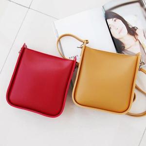 [프롬슈] 심플 무지 스퀘어백 여성크로스백