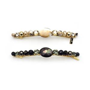 장폴클라리쎄(JP Clarisse) 크리스탈 자개 대 헤어핀 LFAC0404