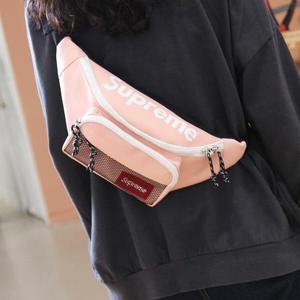 [프롬슈] 레터링로고 커플 힙색 메신저백