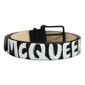 알렉산더맥퀸 트윈 스컬 그래피티 로고 벨트 550878 1NT0B 1070