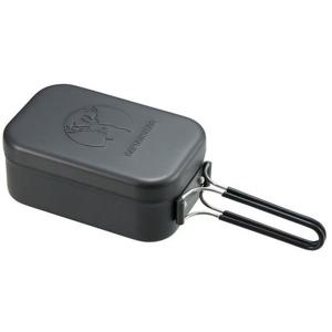 캡틴스태그 UH-4126 [메스틴 알루미늄 각형 쿠커 1합 눈금 첨부 경질 알루마이트 가공 블랙]