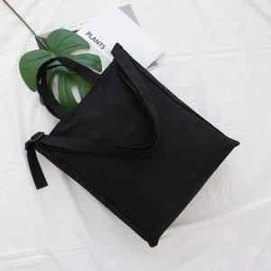 앞면 빅포켓 깔끔 수납 캔버스 에코백 AN-6017