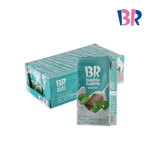[배스킨라빈스] 멸균우유 민트초코 190ml, 24개(1박스)