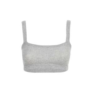 톰브라운 FJB011A 07541 058 캐시미어 트레이닝 브라탑 페일 그레이 여성 나시