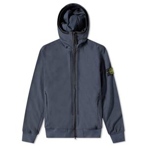 스톤아일랜드 22SS 761540427 V0024 와펜패치 소프트쉘 아비오블루 남성 자켓