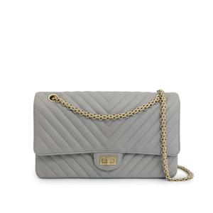 [엘러브] 샤넬 2.55 빈티지 쉐브론 라지 그레이 4ET1789