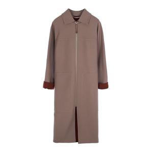 [엘러브] 에르메스 더블 롱 지퍼 코트 34 그리스에토프 4HA1214