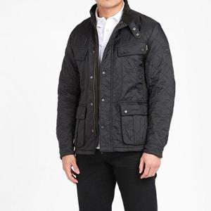 바버 인터내셔널 아리엘 폴라퀼트 자켓 MQU0365BK91 BLACK DOM