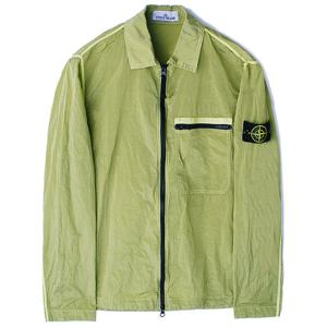 24SS 스톤 나일론메탈 오버셔츠 라임 801511219 V0031