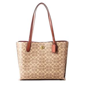 [코치] 24FW (C0693 B4 TAN RUST) 여성 윌로우 토트백