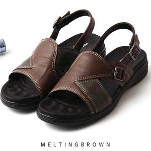 남성샌들 남자가죽샌들 캐주얼샌들 MK02