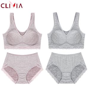 크리비아 아스킨 멜란지 노와이어 브라팬티세트 1772S