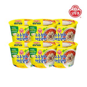 [오뚜기] 컵밥 고추참치마요덮밥(즉석국) 285.5g x 6개