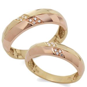 라디오사 18K 커플링 세트 G18B-525OR 남녀한쌍